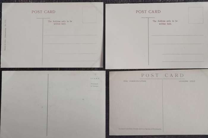 Vintage Post card - South African themed (x4)