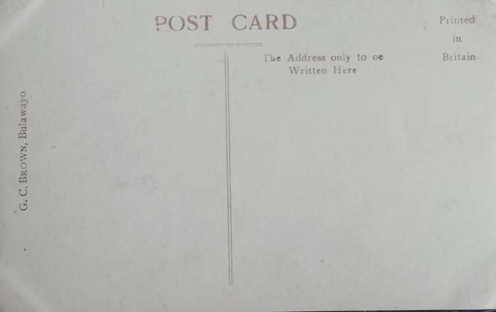 Vintage Post card - Rhodesia - Bulawayo Rebellion Memorial