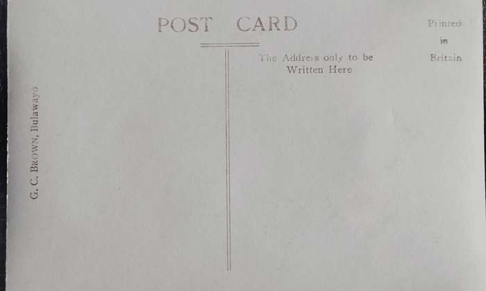 Vintage Post card - Rhodesia - Bulawayo (Rhodes Statue)