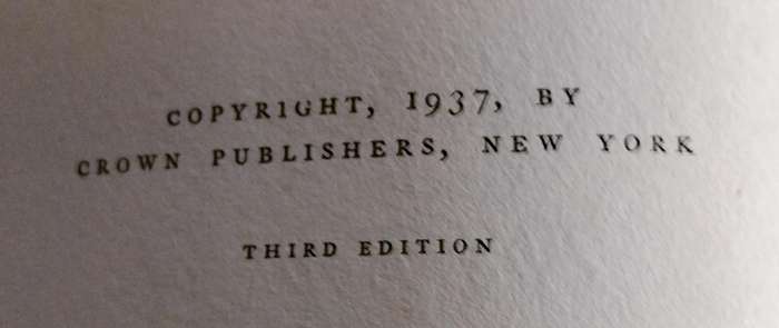 The book of Old Silver by Wyler (1937)
