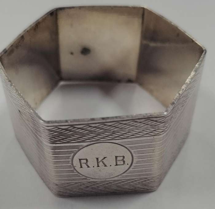 Birmingham silver napkin ring - 24g (6)