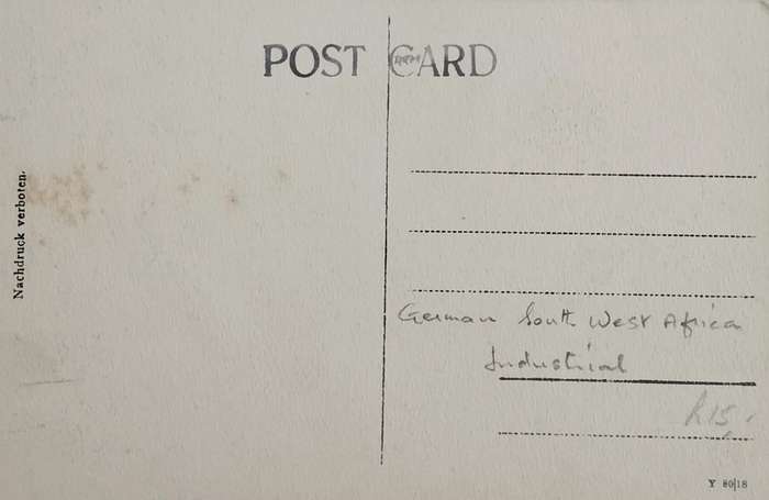 German South West Africa mining post card (Luderitzbucht)