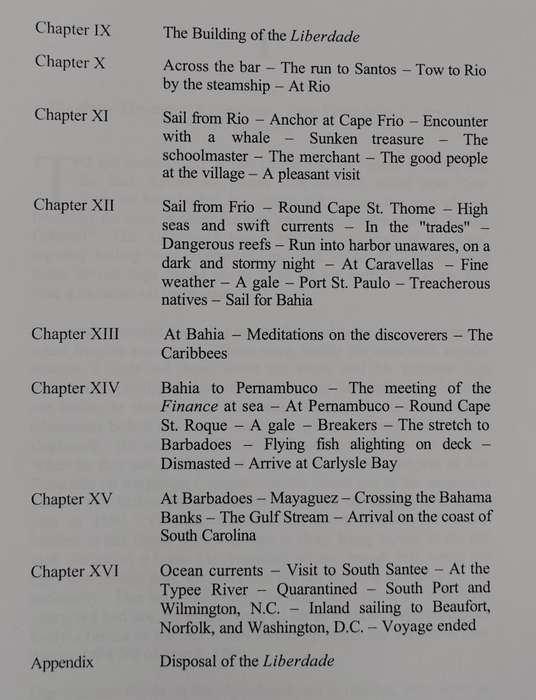 The Voyage of the Liberdade (Slocum - 1890). Ring bound reprint