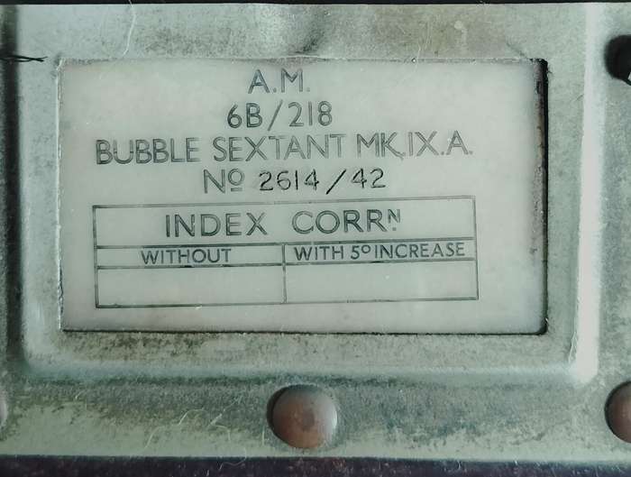 Boxed Bubble Sextant MK 1XA - World War 2 aircraft