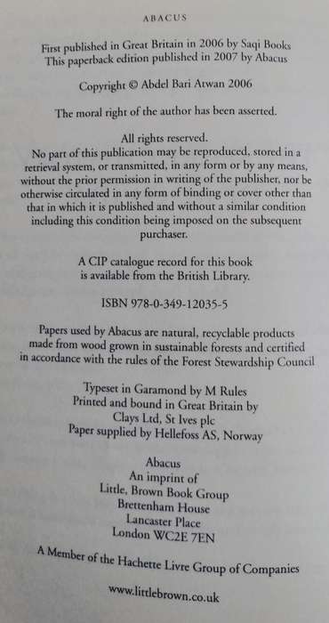 The secret history of AL-QA'IDA (Adwan, 2007)