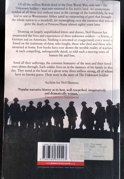 The unknown soldier - the story of the missing of the great war (Hanson 2005)