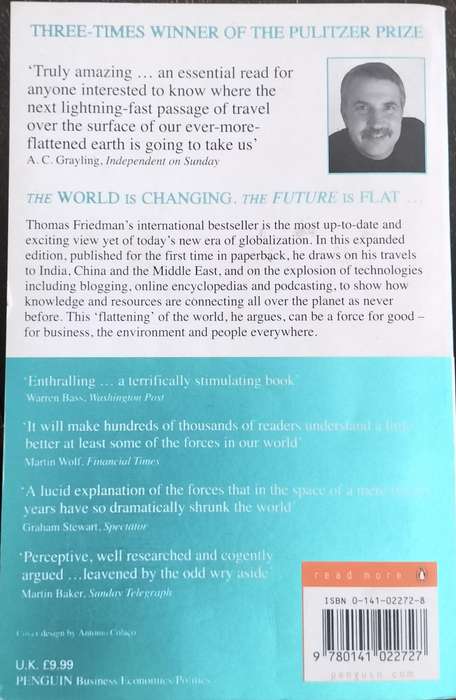 The world is flat - the globalized world in the twenty-first century (Friedman 2006)