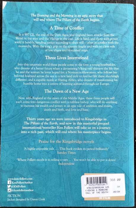The evening and the morning (Ken Follet 2020) - The prequel to the pillars of the earth)