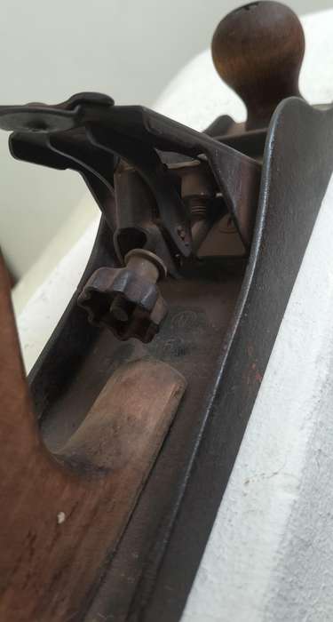 Vintage wood plane - Unusual - Carcass - Made in USA - No5?