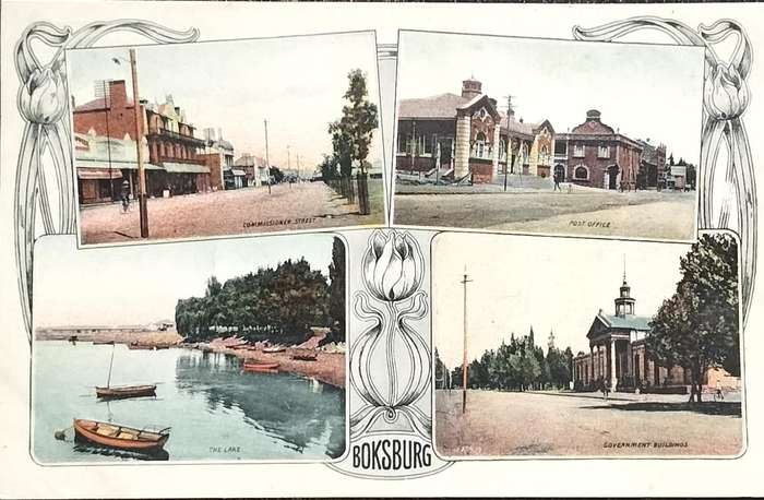 Vintage multi scene Boksburg post card (Unused)