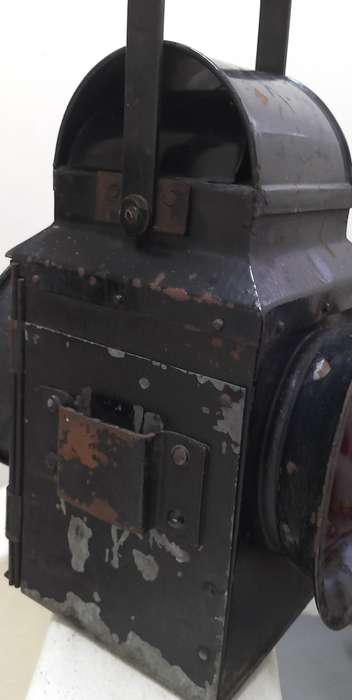 Vintage South African Railway warning lamp