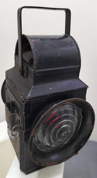 Vintage South African Railway warning lamp
