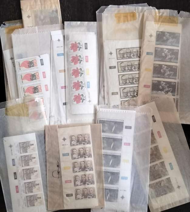 Stamps - RSA control blocks - mix of 90 sleeves