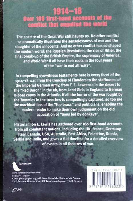 The Mammoth book of how it happened - World War 1 (Lewis - 2003)