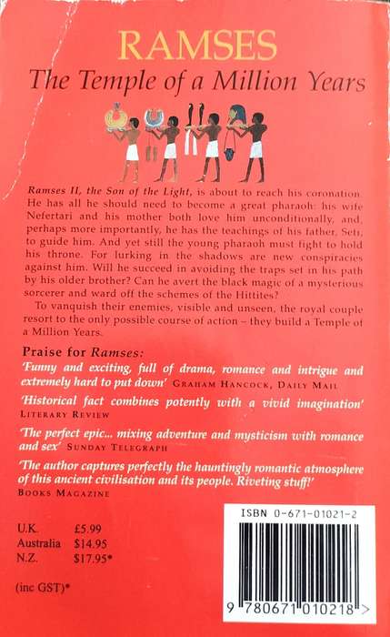 Ramses - the temple of a million years - a novel (Jacq - 1998)