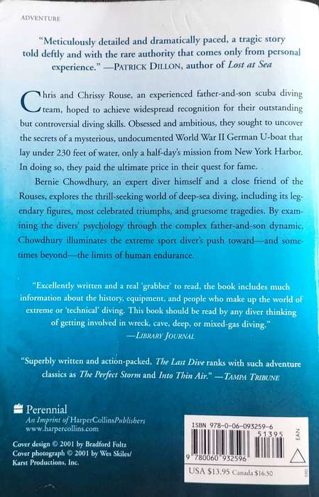 The last dive - A father and son's fatal descent into the Ocean's depths (Chowdhury - 2000)