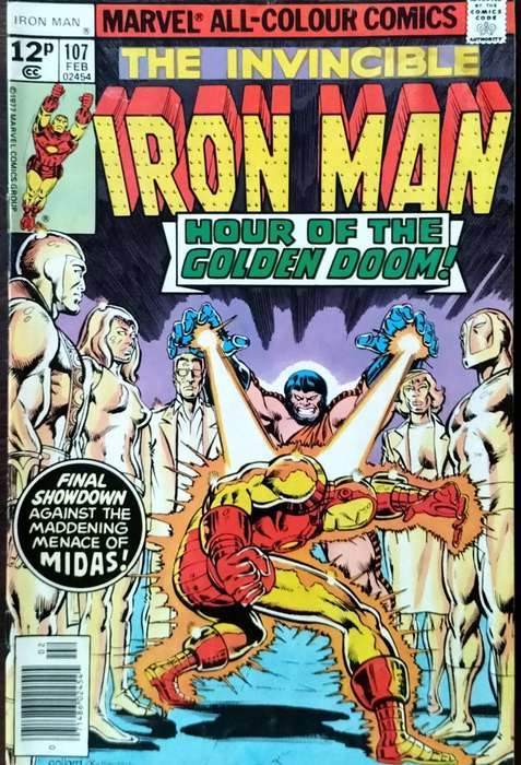 Vintage Marvel Comic - The Invincible Iron Man #107