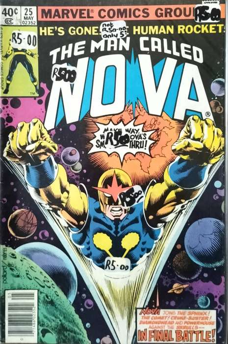 Vintage Marvel Comic - The man called Nova #25