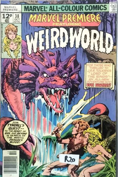 Vintage Marvel Comic -Weirdworld #38