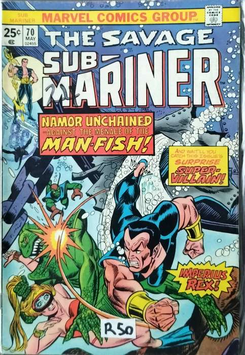 Vintage Marvel Comic - The Savage Sub-Mariner #70