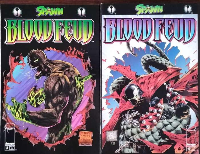 Vintage Image Comic - Spawn - Blood Feud (No 1 - 4)