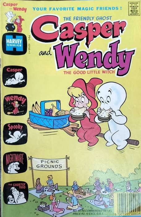 Vintage Harvey Comic - Casper and Wendy #45