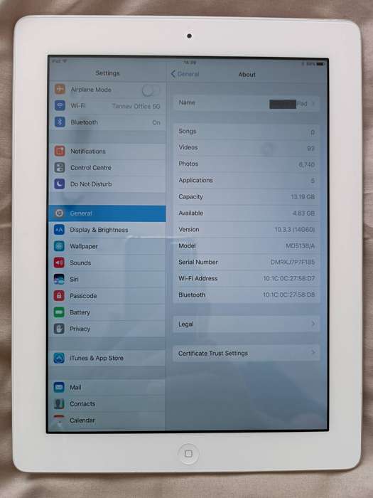 iPad 4th Generation excellent condition