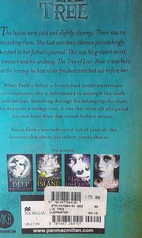 Books :   The Lie Tree , Francis Hardinge   ( paperback )