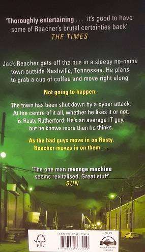 Books :   The Sentinel , the new Jack Reacher , Lee Child ( paperback )