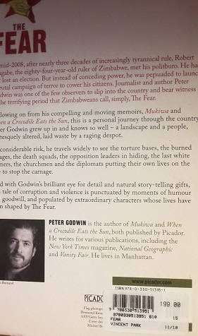 Books :  The Fear , Peter Godwin ( paperback )