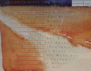 CD -   Gary Moore  , 1982 ballads  & Blues 1994