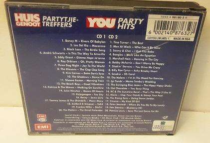 CD Music - Huisgenoot / YOU Party  hits / Partytjie treffers 2 disc