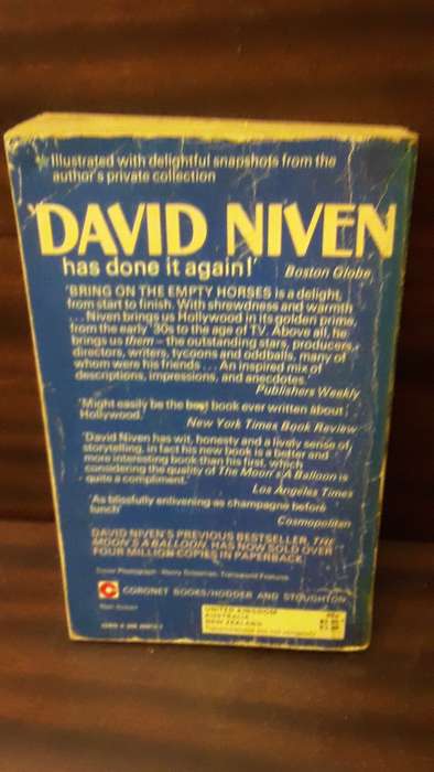 Book -  Bring on the empty horses , David Niven