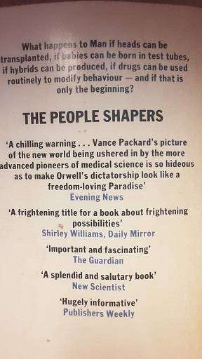 Books : The People Shapers , Vance Packard ( paperback )