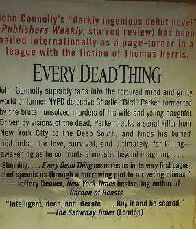 Books : Every Deathing , John Connolly  ( paperback )