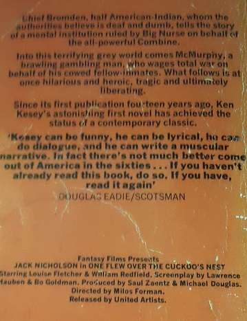 Books :  One flew over the Cuckoo's Nest - Ken Kesey