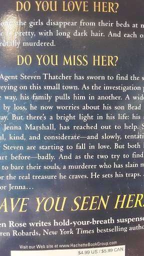 Books :    Have you seen her , Karen Rose ( paperback )