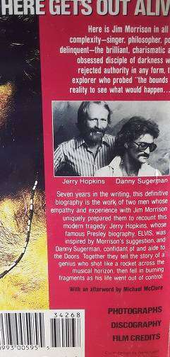 Books :  Jim Morrison ,No One Here Gets Oout Alive  , Jerry Hopkins ( paperback )