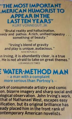 Books :  The water -method man - John Iriving