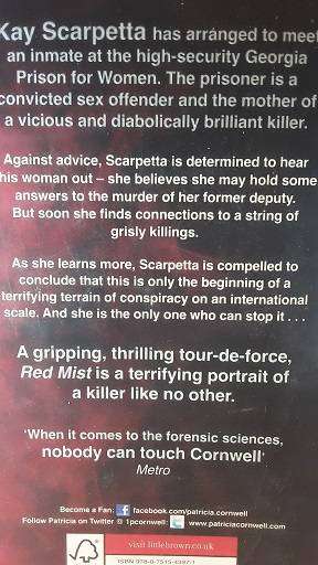 Books : Red Mist , Patricia Cornwell  ( paperback )