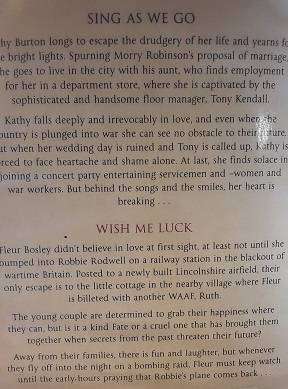 Books :  Sing as we go , Wish me luck - Margaret Dickenson omnibus  ( paperback )
