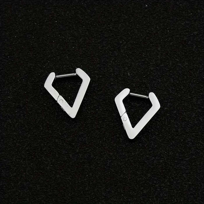 stainless steel earrings- geometric earrings- tarnish-resistant earrings- everyday wear earrings