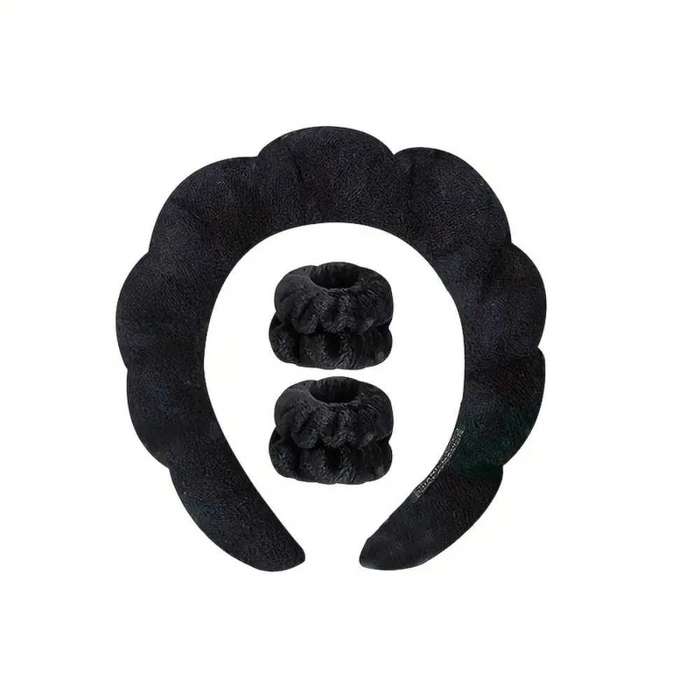Spa Headband & Wristband Set For Women Spa Headband  Wristband Set  Spa Accessories  Womens Spa Set