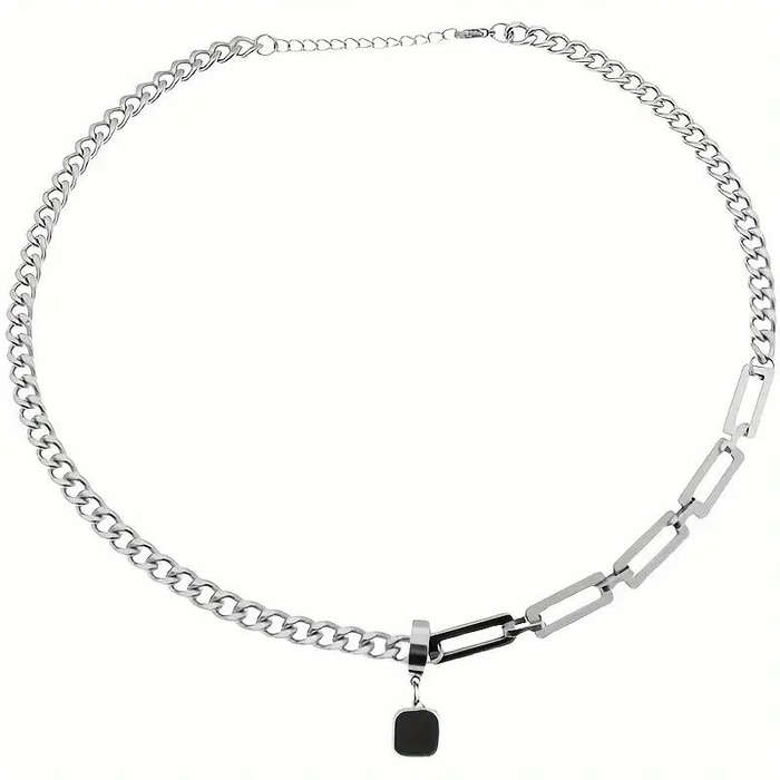 Men's Stainless Steel Necklace with Convertible Pendant-Men's Fashion Jewellery - Jewellery For Him