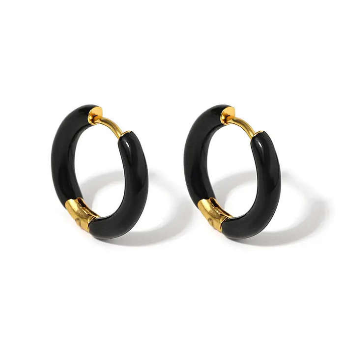 stainless steel hoop earrings women- hypoallergenic fashion earrings- durable women's jewellery