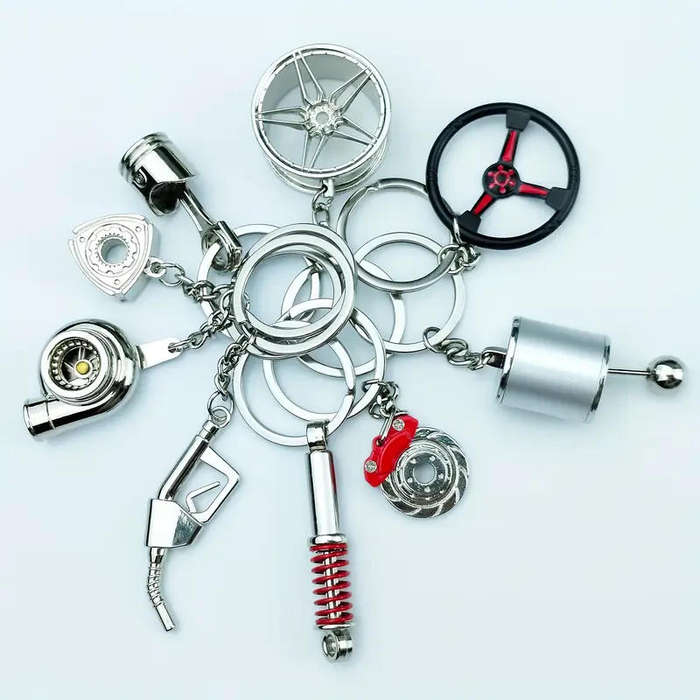 Car part keychain