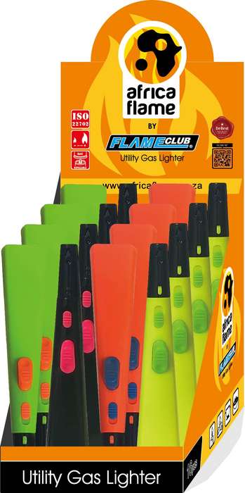 Africa Flame Tower Utility Lighter - 16 Pack
