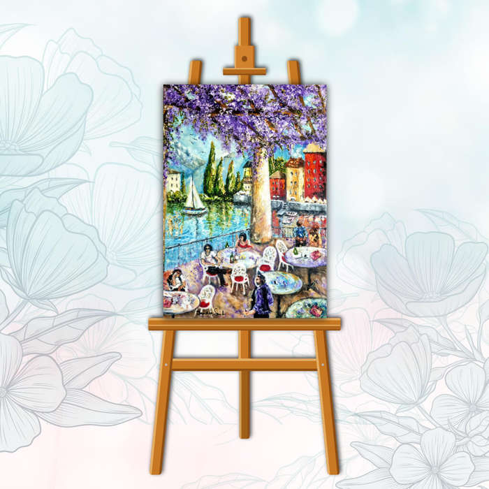 Lake Como II Italian Oil Painting