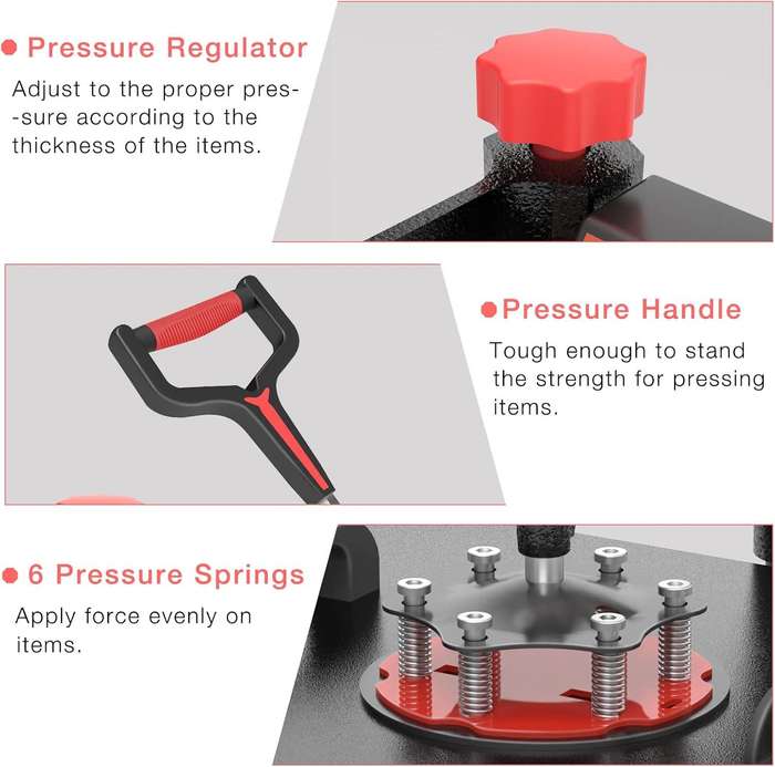 VEVOR 8 in 1 Heat Press Machine Combo with 30 OZ Tumbler Press & Hat Press 12x15 inch Heat Press