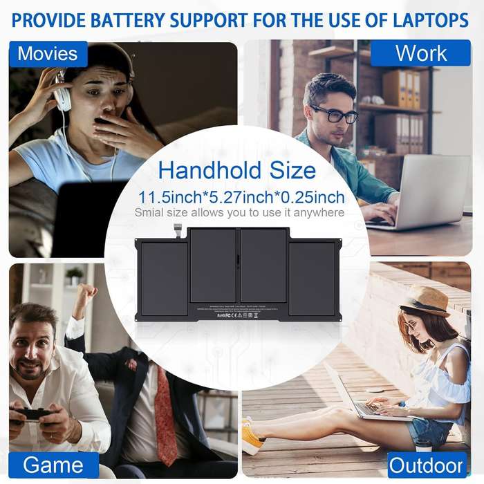 Brand New Replacement Battery for MacBook Air 13" A1466 (Compatible with A1496 A1405 A1377)